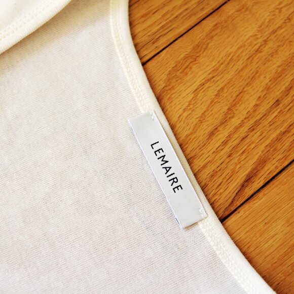 BNWT SS25 LEMAIRE TANK TOP LIGHT CREAM L - Picture 8 of 13